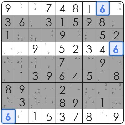 sudoku hidden pair
